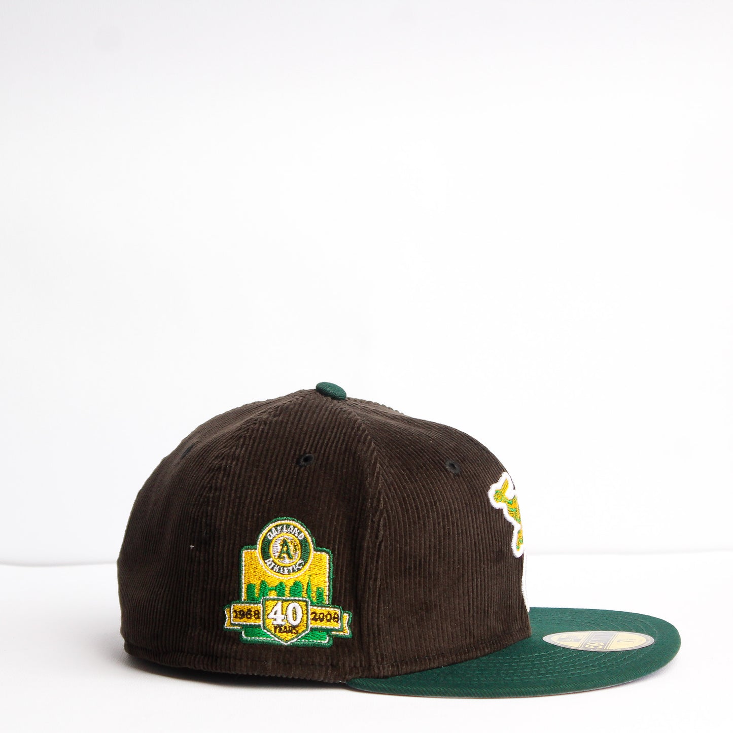 EXCLUSIVA — Oakland Athletic's Negra de Corduroy y Viscera Verde 59FIFTY Fitted