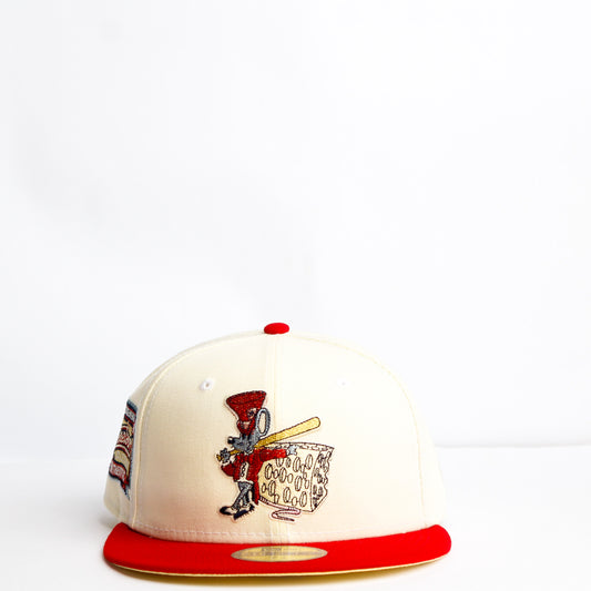 EXCLUSIVA — Frisco RoughRiders Crema y Viscera Roja 59FIFTY Fitted