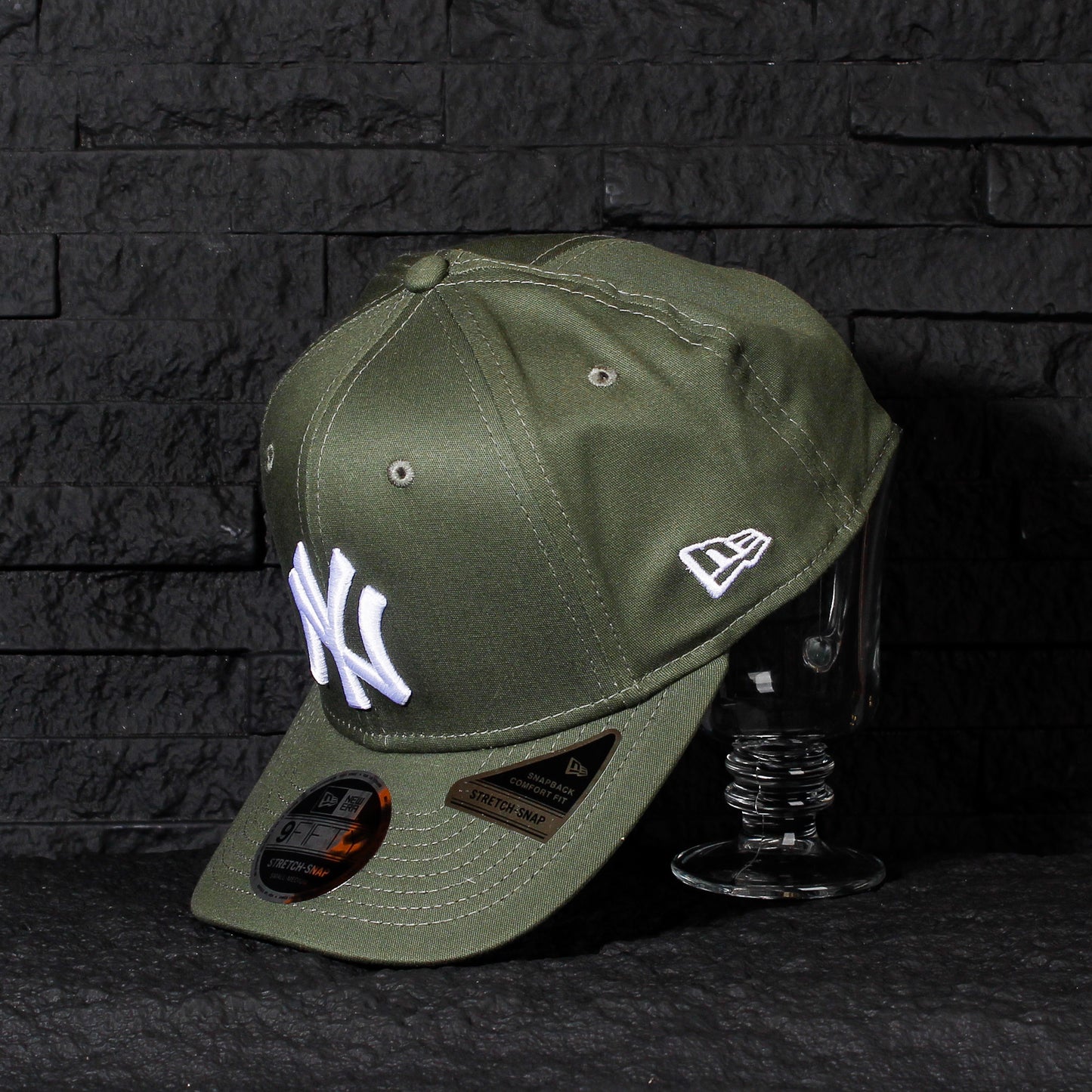 New York Yankees Verde Oliva 9FIFTY Snapback Stretch-Snap