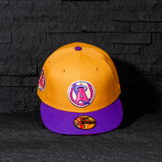 EXCLUSIVA — Los Angeles Angels Cafe y Viscera Morada 59FIFTY Fitted