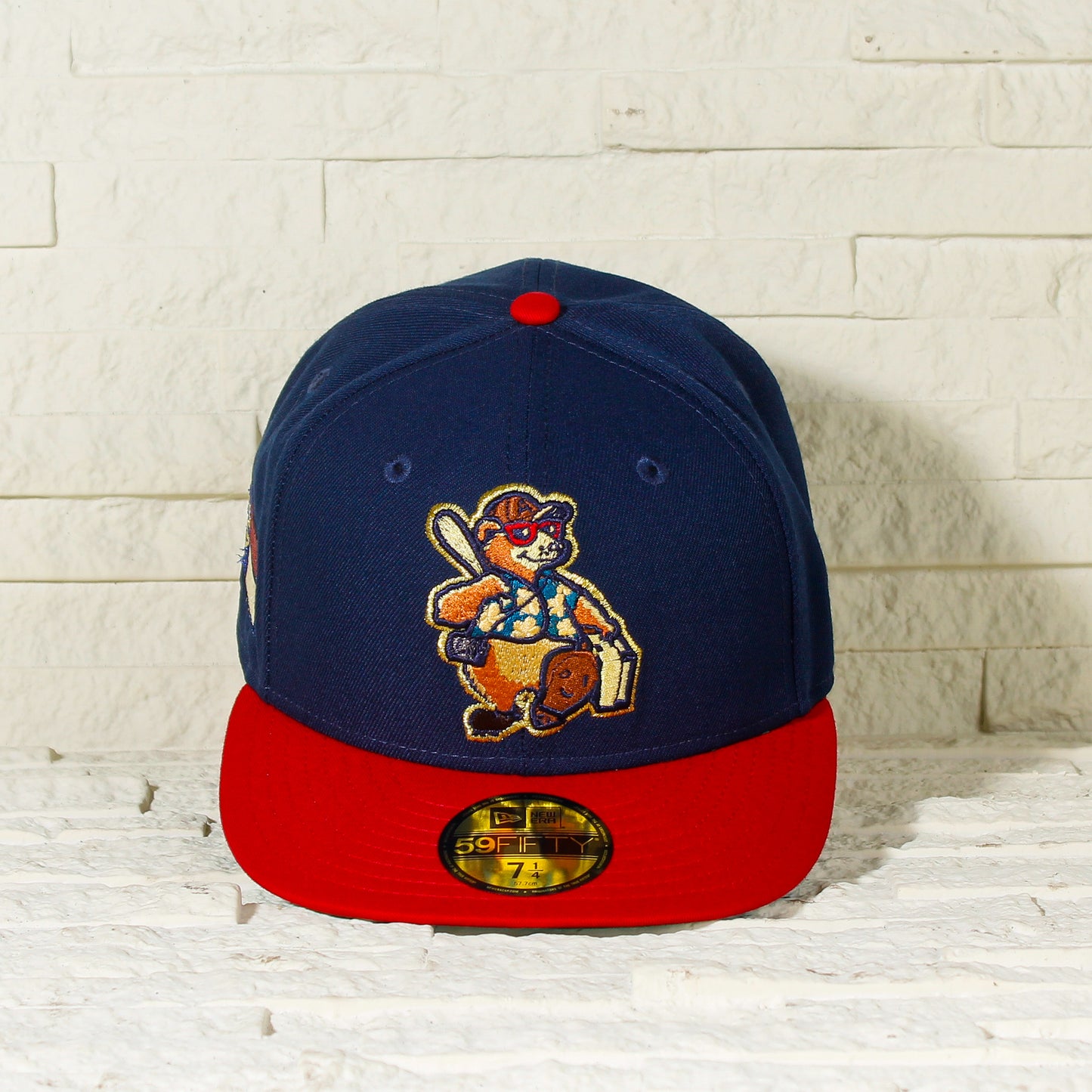 EXCLUSIVA — Asheville Tourists Azul y Viscera Roja 59FIFTY Fitted