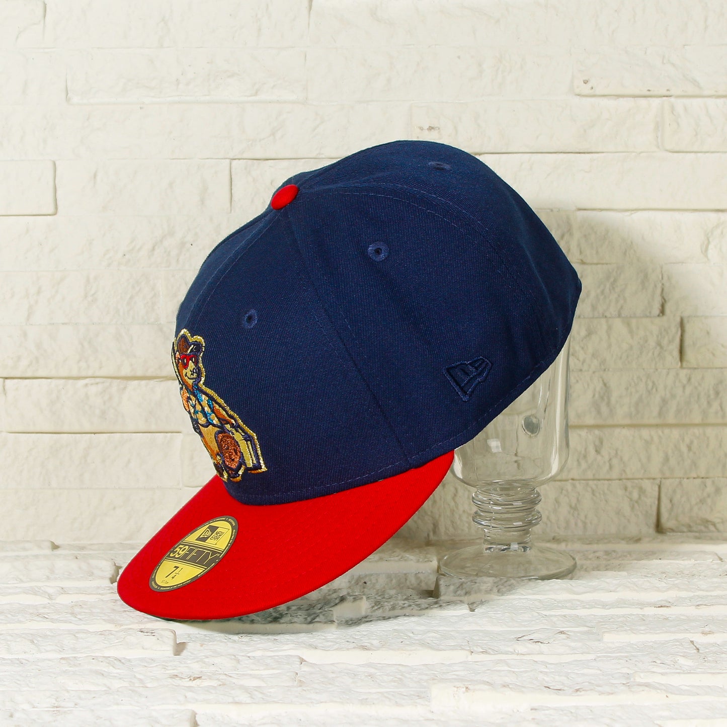 EXCLUSIVA — Asheville Tourists Azul y Viscera Roja 59FIFTY Fitted