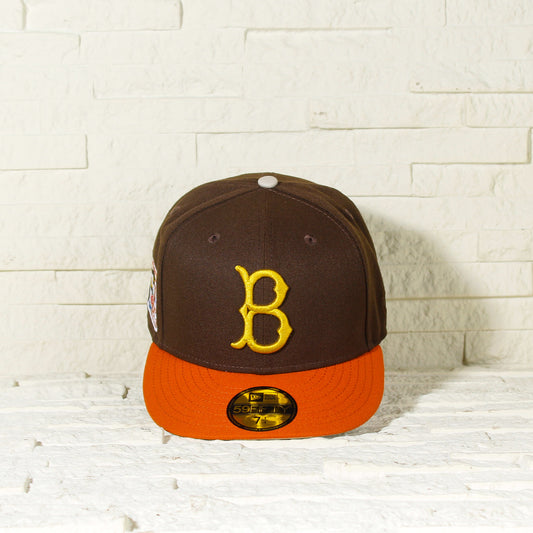 EXCLUSIVA — Brooklyn Dodgers Cafe y Viscera Naranja 59FIFTY Fitted