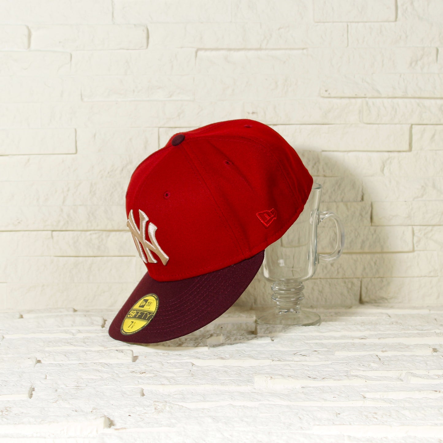 EXCLUSIVA — New York Yankees Roja y Viscera Corinta 59FIFTY Fitted