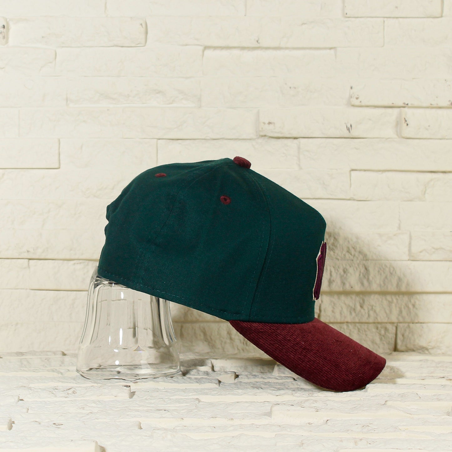 New York Yankees Verde y Viscera Corinta de Corduroy 9FORTY A-Frame Snapback