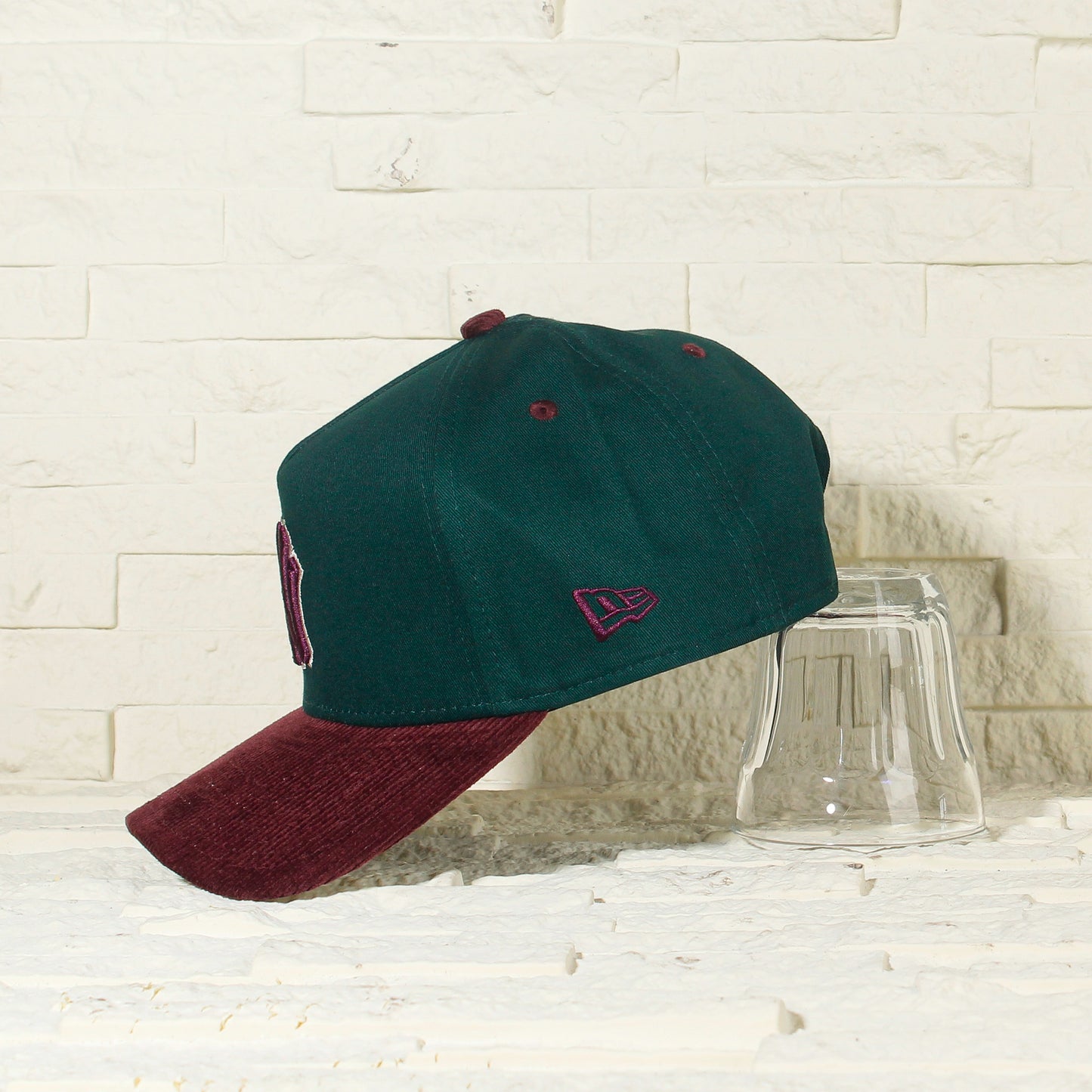 New York Yankees Verde y Viscera Corinta de Corduroy 9FORTY A-Frame Snapback
