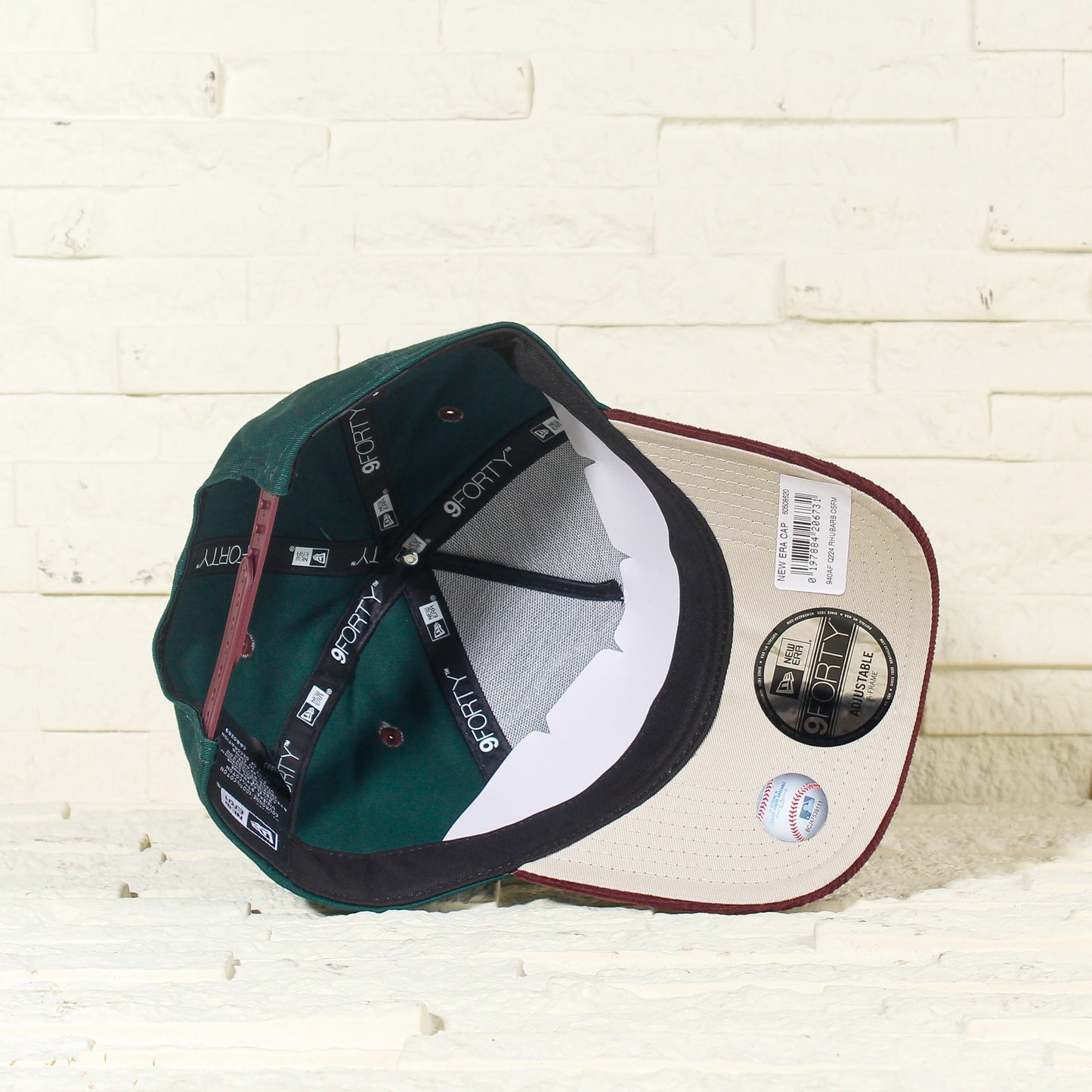 New York Yankees Verde y Viscera Corinta de Corduroy 9FORTY A-Frame Snapback