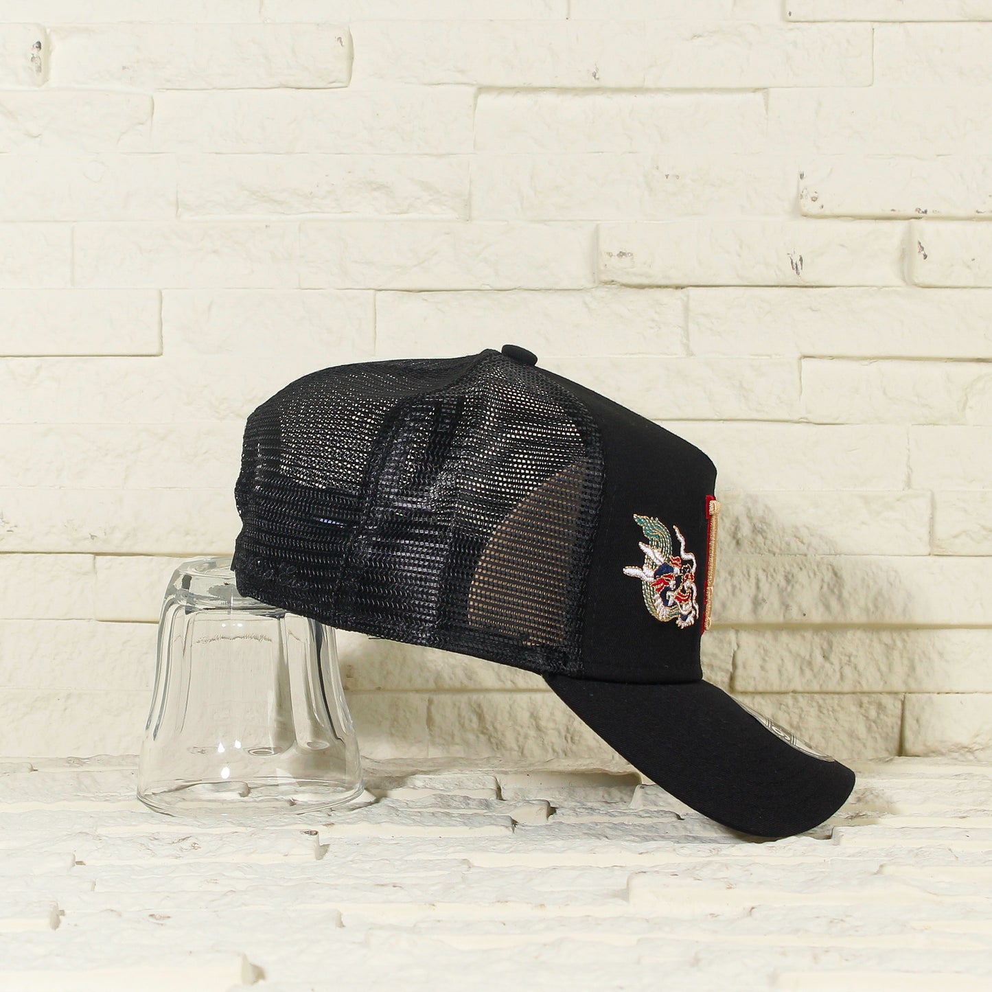 Los Angeles Dodgers Negra 'Year Of The Dragon 2.0' 9FORTY A-Frame Trucker Snapback