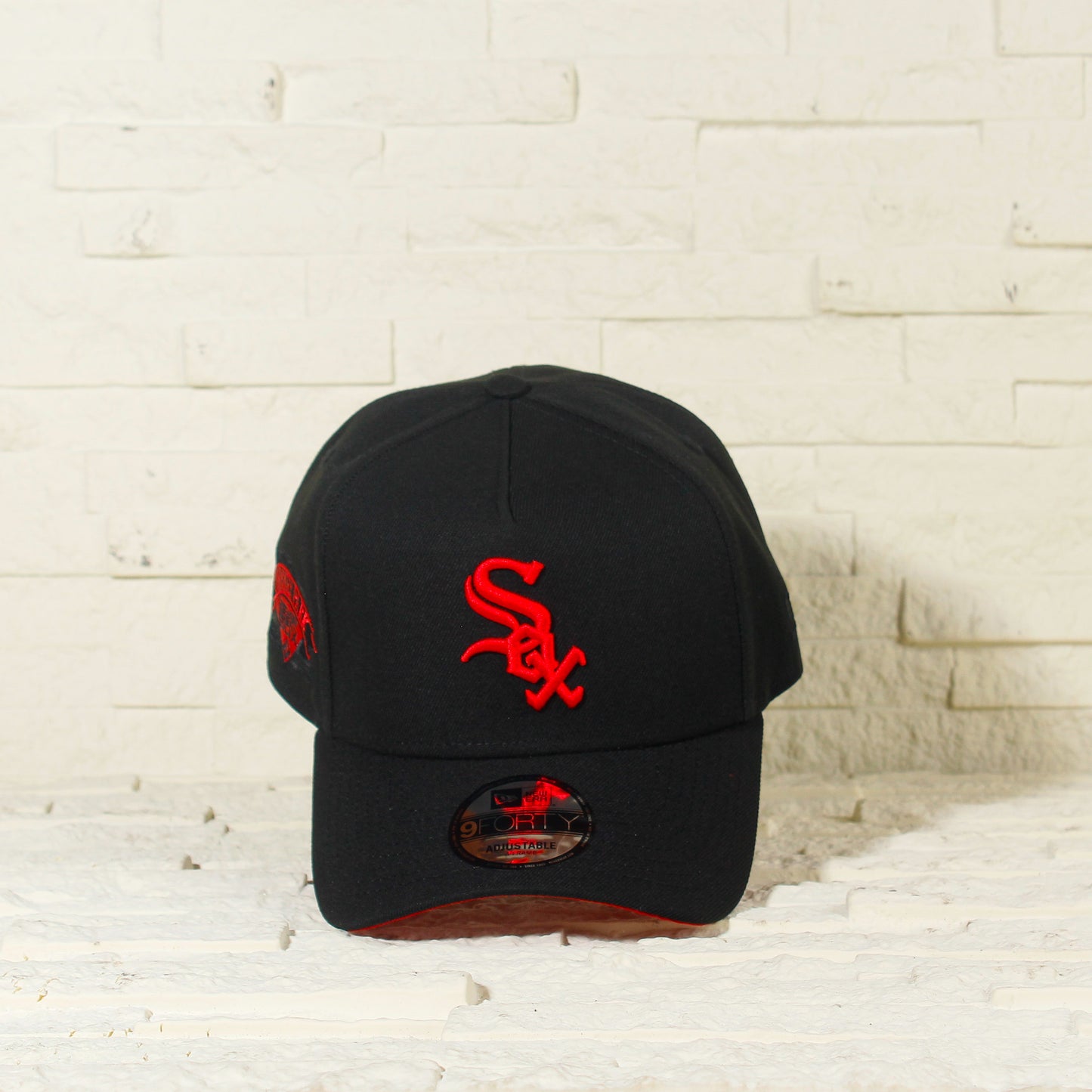 Chicago White Sox Negra y Roja 9FORTY A-Frame Snapback