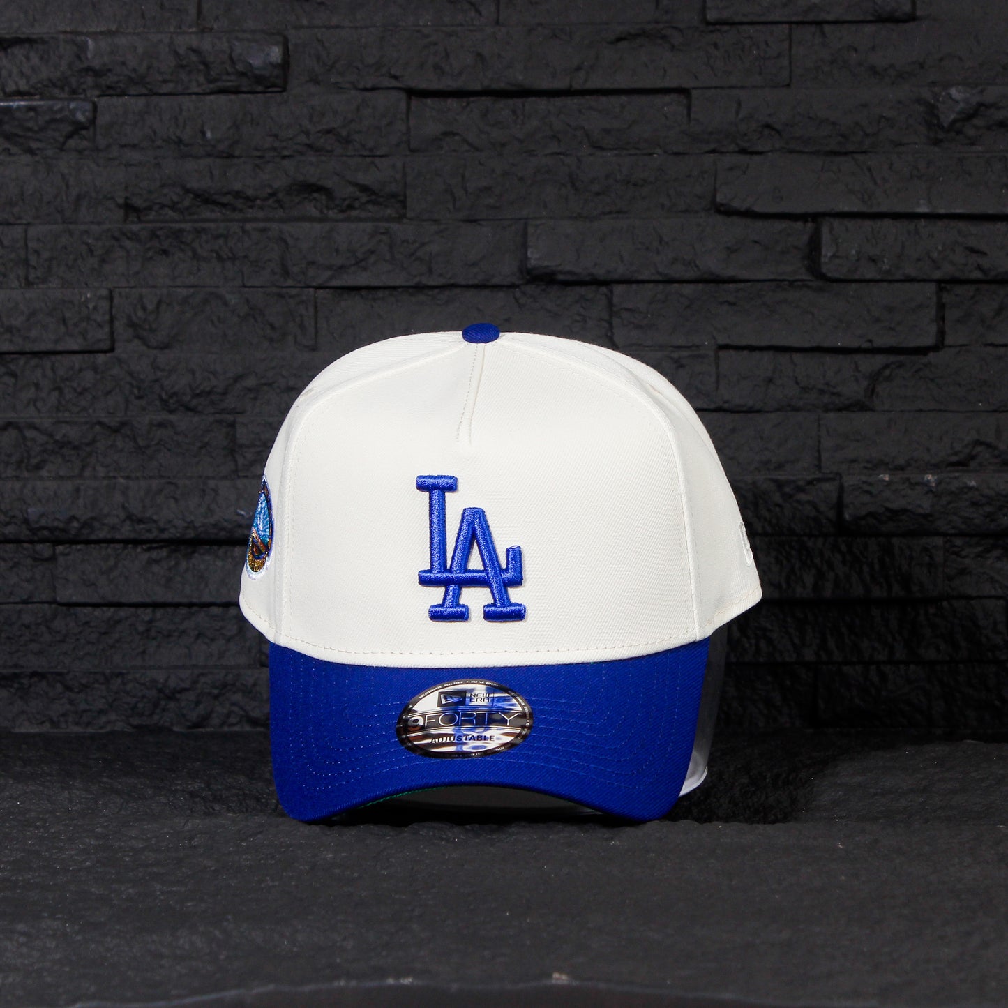 Los Angeles Dodgers Crema y Viscera Azul 9FORTY A-Frame Snapback