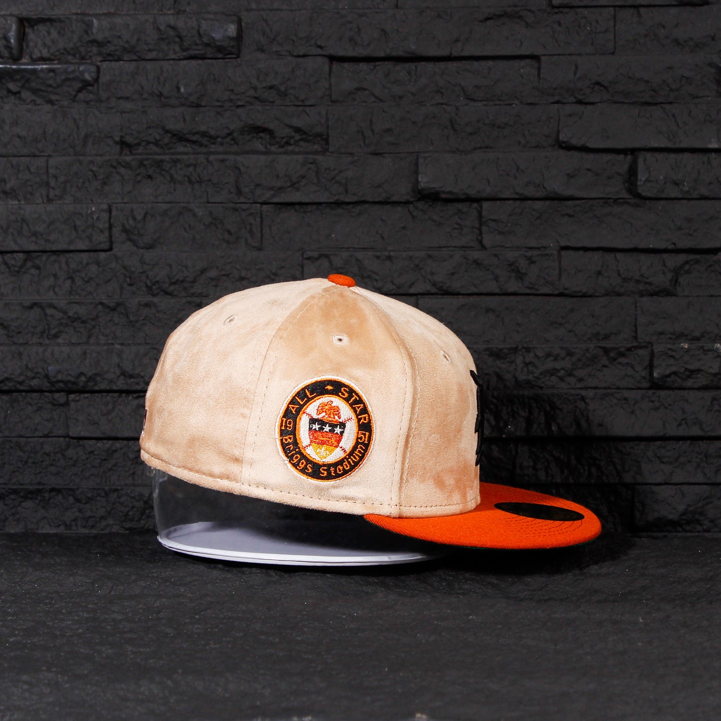 Hat Club Exclusive — Detroit Tigers Beige de Gamuza y Viscera Naranja 59FIFTY Fitted