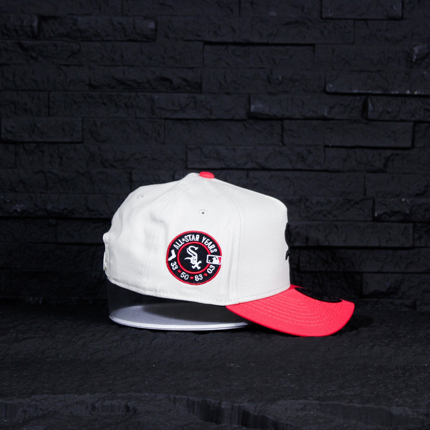 Chicago White Sox Crema y Viscera Fuscia 9FORTY A-Frame Snapback