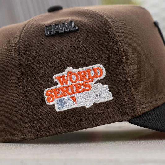 FAM Exclusive — Los Angeles Dodgers Walnut Black Two Tone 9FORTY A-Frame Snapback
