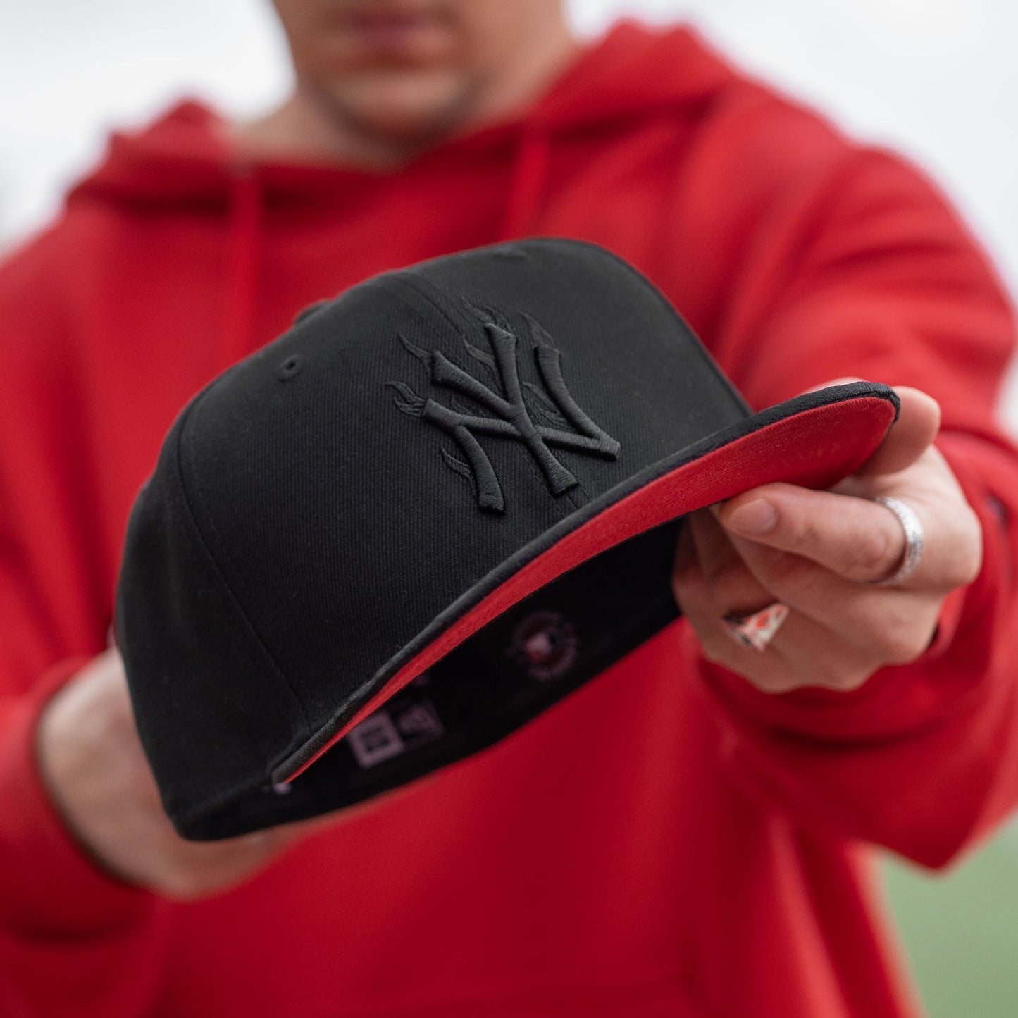 FAM Exclusive — New York Yankees MLB Flame Red UV 59FIFTY Fitted