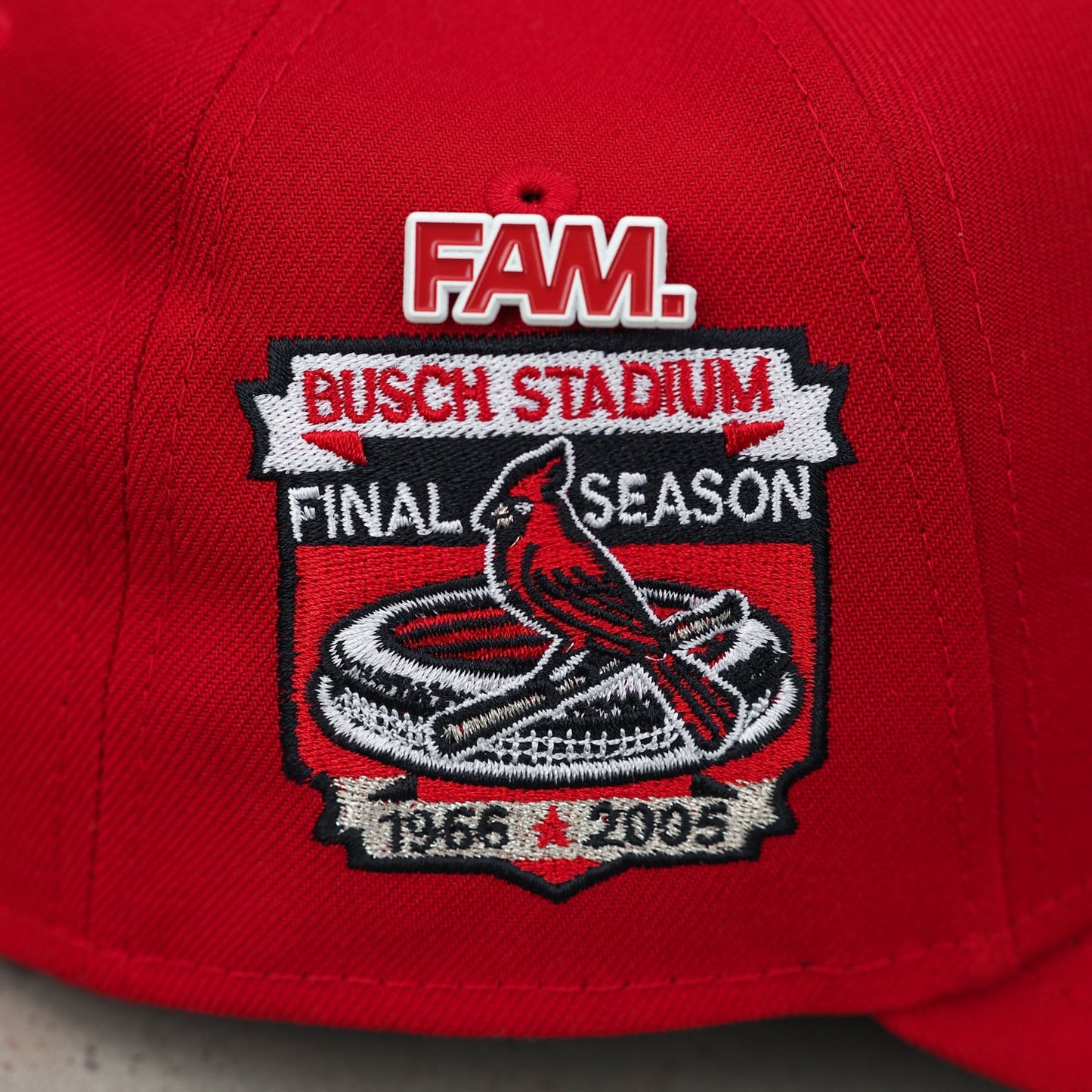 FAM Exclusive — St. Louis Cardinals Busch Stadium Scarlet 9FORTY A-Frame Snapback