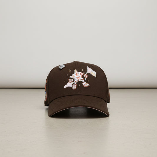 Houston Astros Apollo 11 Brown Cartoon 59FIFTY Fitted