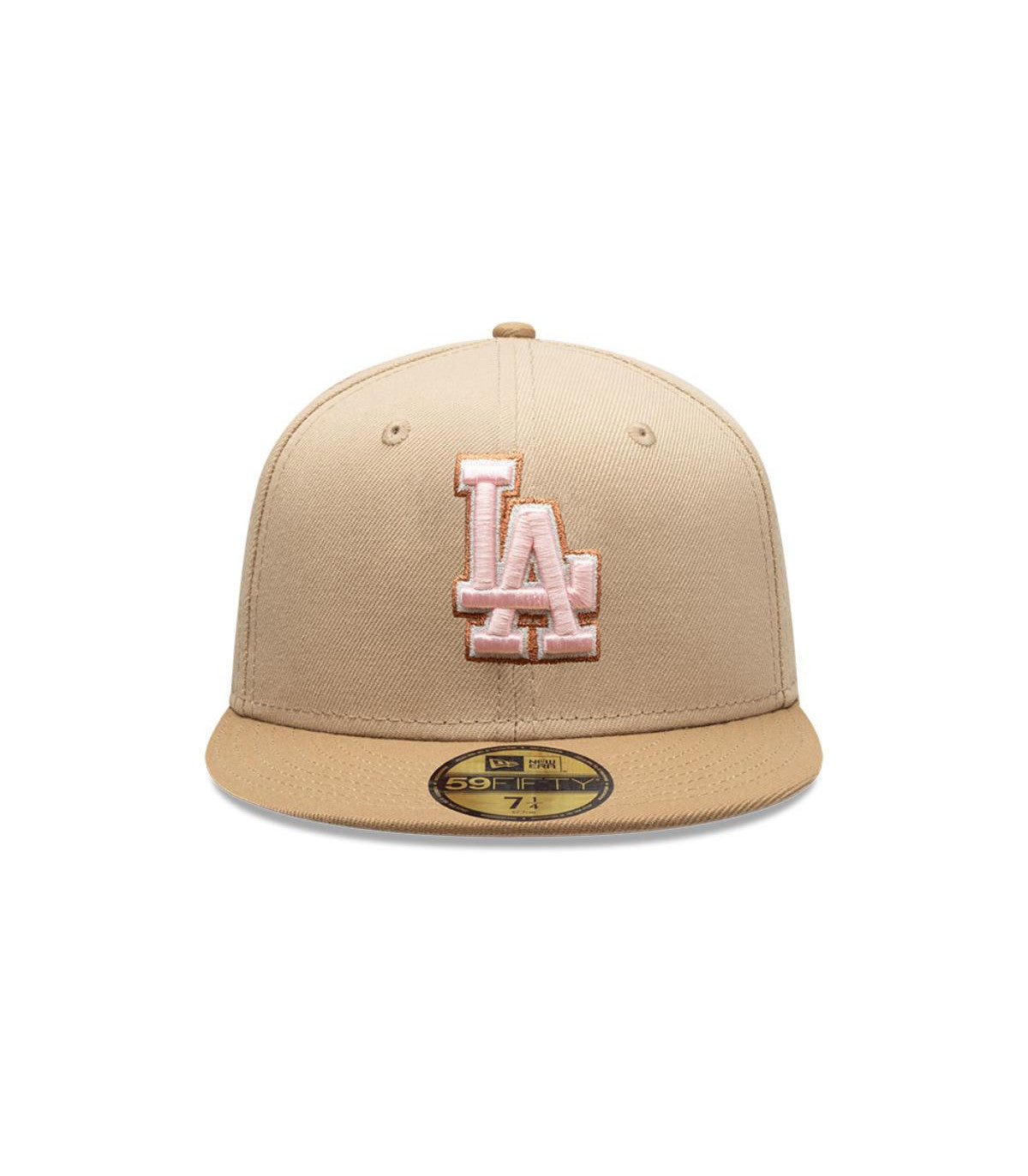 Los Angeles Dodgers Camel Khaki Pink 59FIFTY Fitted