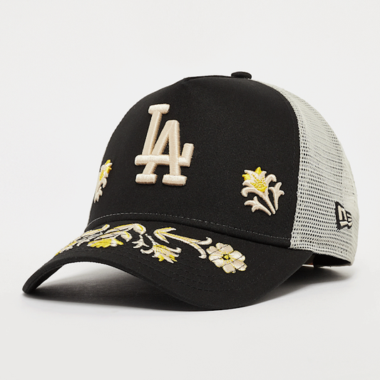 Los Angeles Dodgers Floral Icon Trucker A-Frame Snapback