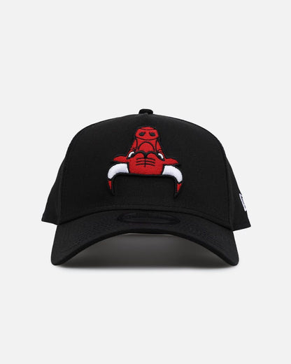 Chicago Bulls Negra Upside Down 9FORTY A-Frame Snapback