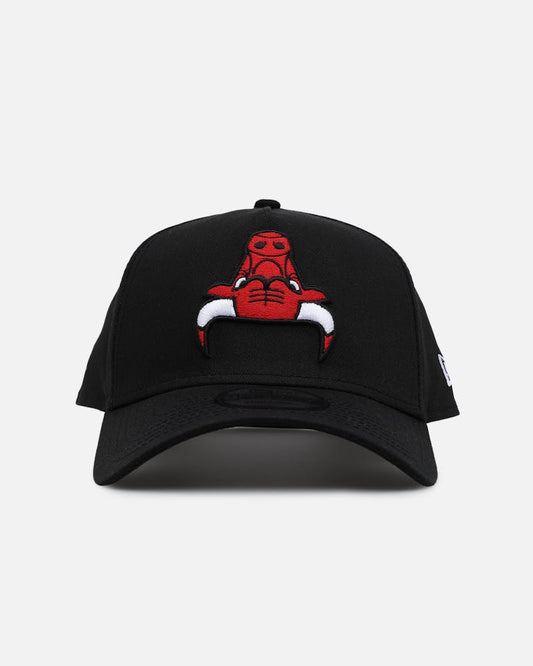 Chicago Bulls Negra Upside Down 9FORTY A-Frame Snapback