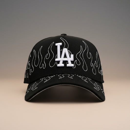 Los Angeles Dodgers Outline Flames 9FORTY A-Frame Snapback