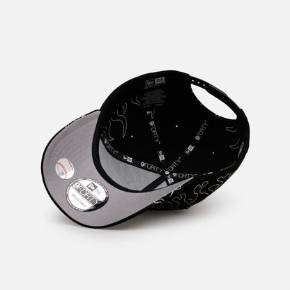 Los Angeles Dodgers Outline Flames 9FORTY A-Frame Snapback