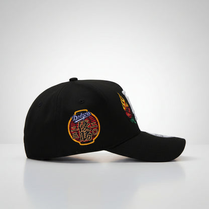 Los Angeles Dodgers Fire Rose Black Prime Edition 9FORTY A-Frame Snapback