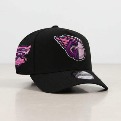 Cleveland Guardians Progressive Field Magenta Black Prime Edition 9FORTY A-Frame Snapback