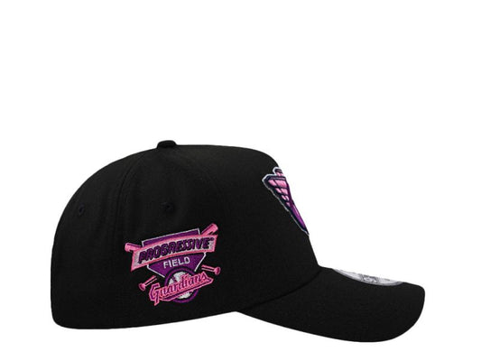 Cleveland Guardians Progressive Field Magenta Black Prime Edition 9FORTY A-Frame Snapback