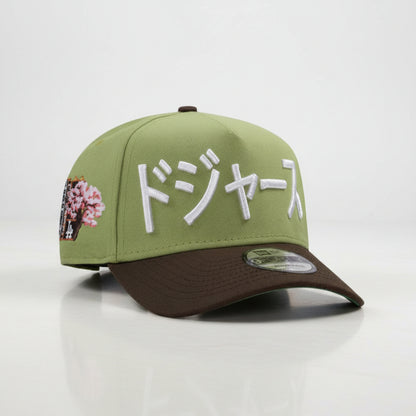 Los Angeles Dodgers Tokyo Series 2025 Matcha 9FORTY A-Frame Snapback
