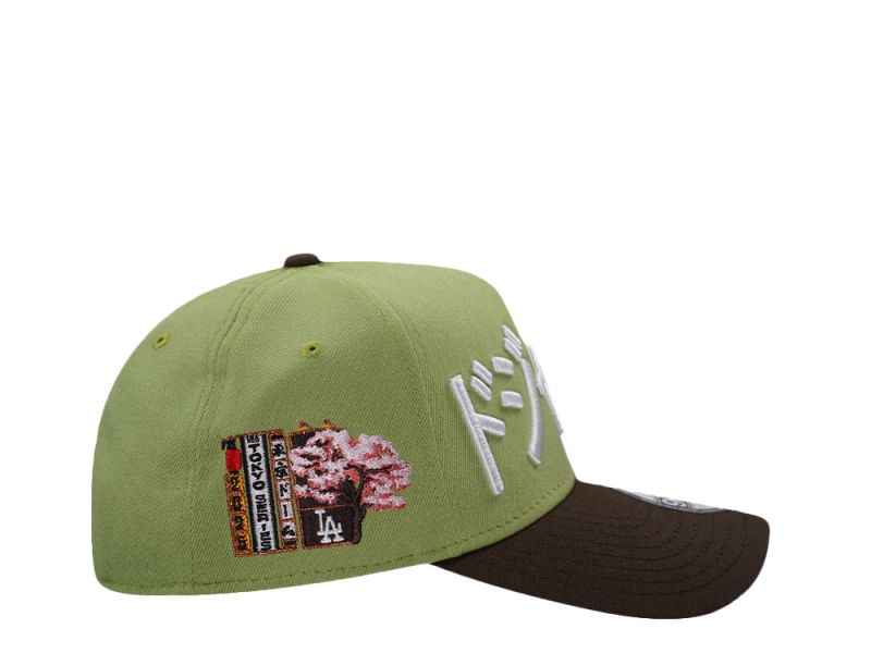 Los Angeles Dodgers Tokyo Series 2025 Matcha 9FORTY A-Frame Snapback