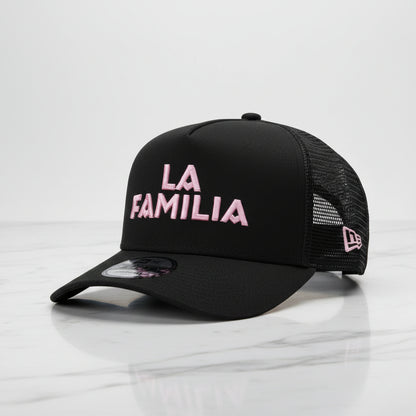 Inter Miami La Familia Black Prime Edition 9FORTY A-Frame Trucker