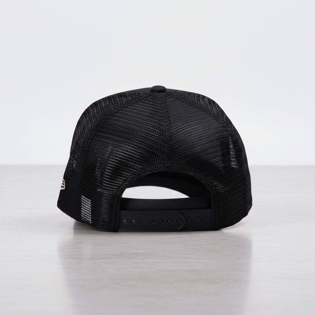 Inter Miami La Familia Black Prime Edition 9FORTY A-Frame Trucker