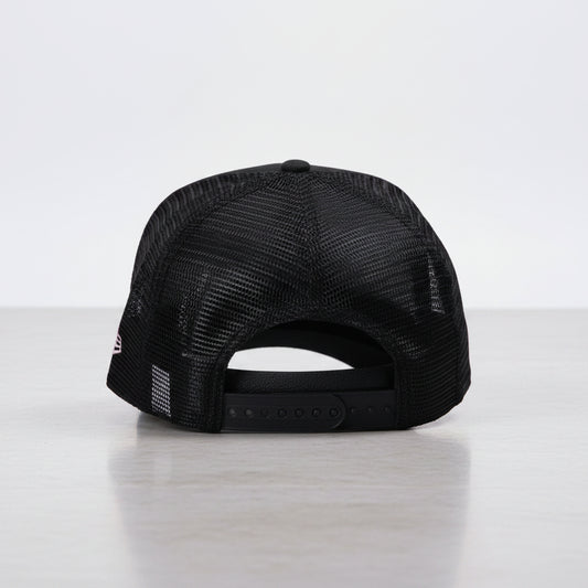 Inter Miami La Familia Black Prime Edition 9FORTY A-Frame Trucker