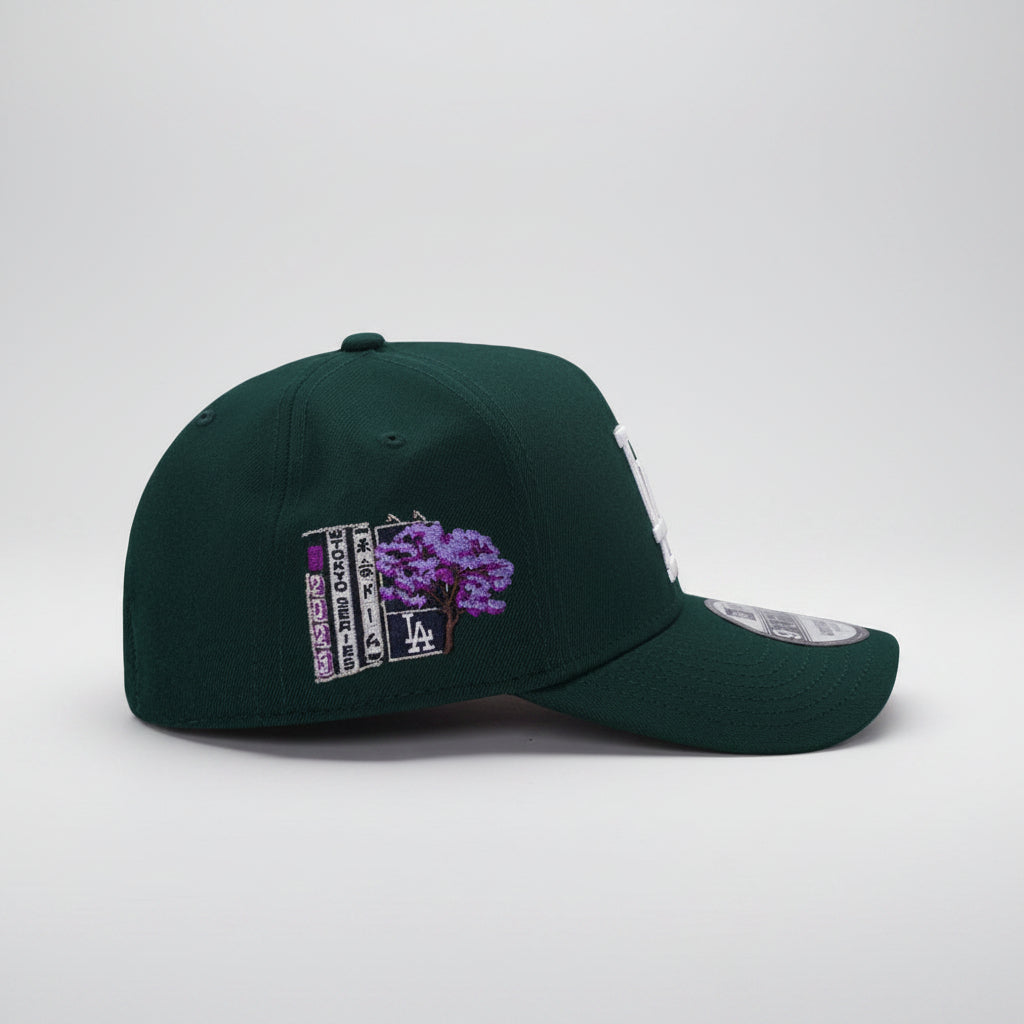 Los Angeles Dodgers Tokyo Series Dark Green 9FORTY A-Frame Snapback