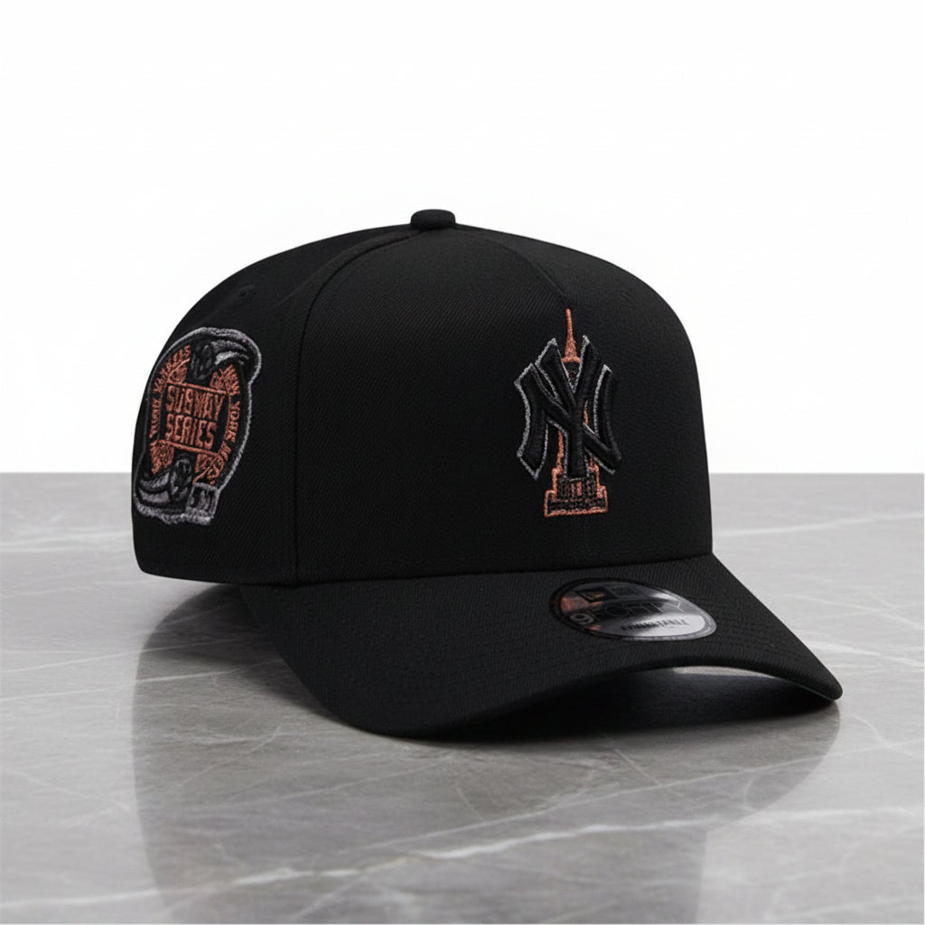 New York Yankees World Series 2000 Black Prime Edition 9FORTY A-Frame Snapback