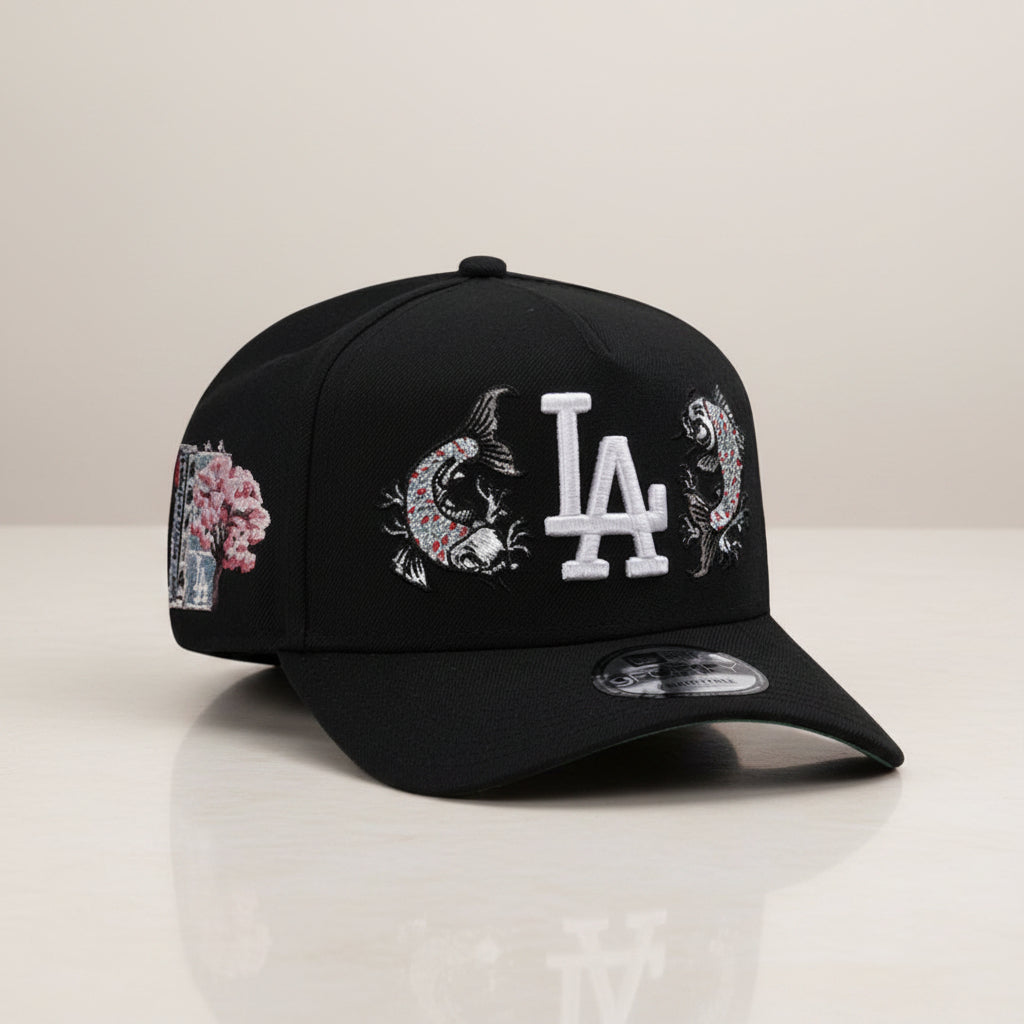 Los Angeles Dodgers Tokyo Series Koi Black Prime Edition 9FORTY A-Frame Snapback