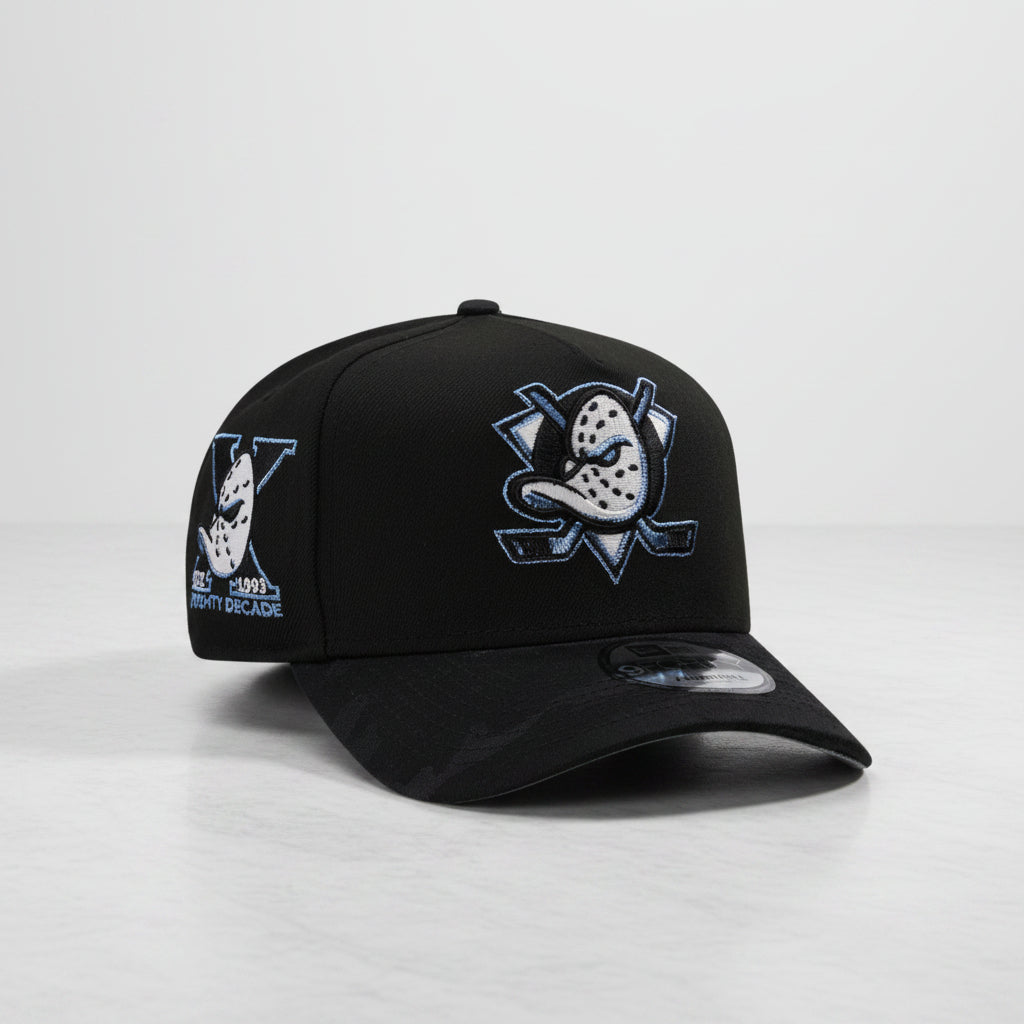 Anaheim Ducks 10th Anniversary Black Camo Two Tone Edition 9FORTY A-Frame Snapback