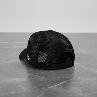 New York Yankees Double Eagle Black 9FORTY A-Frame Trucker Snapback