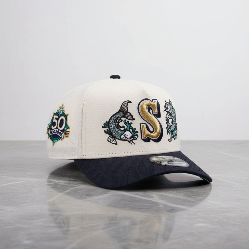 Seattle Mariners Koi Chrome Two Tone Edition 9FORTY A-Frame Snapback