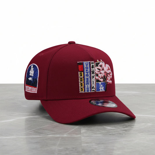 Los Angeles Dodgers Tokyo Series Red Prime Edition 9FORTY A-Frame Snapback