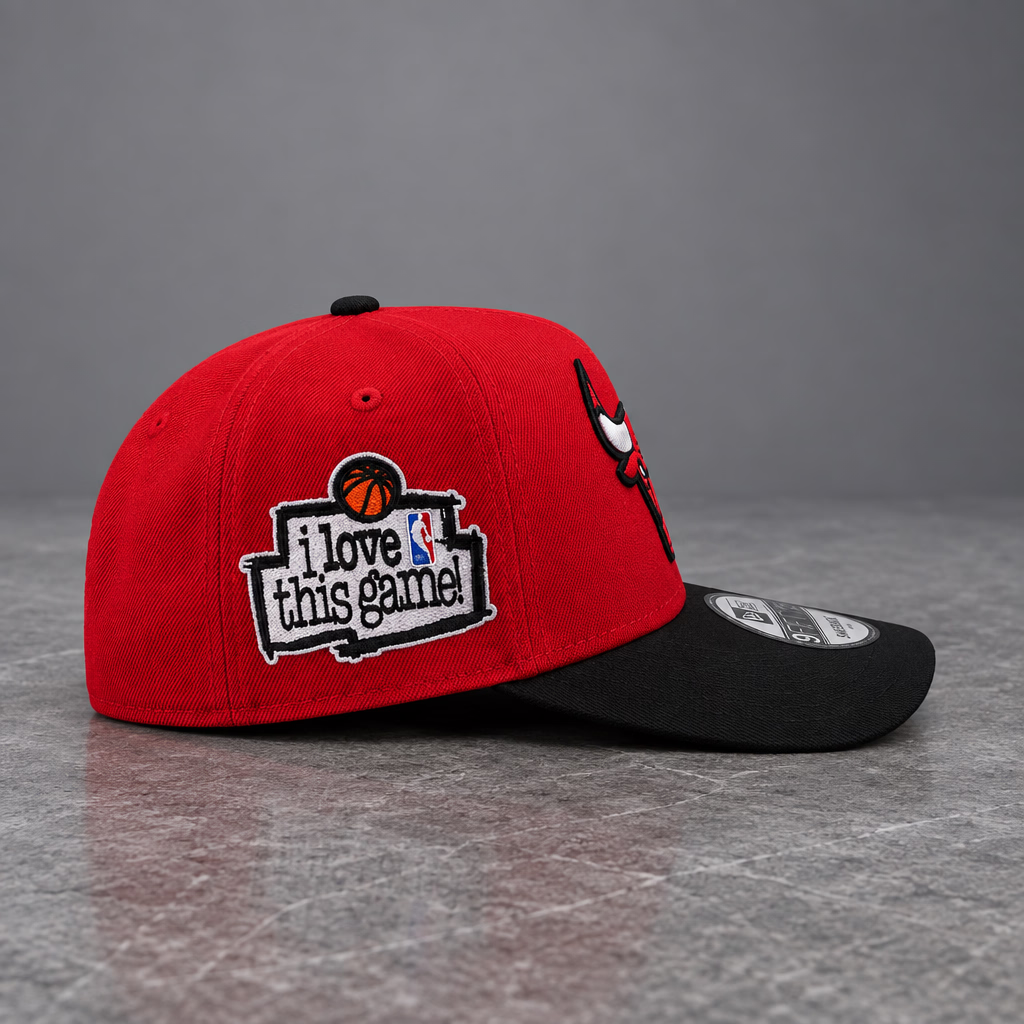 Chicago Bulls Love this Game Red Two Tone Edition 9FORTY A-Frame Snapback