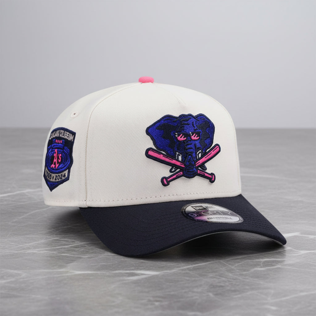 Oakland Athletics Oakland Coliseum Chrome Two Tone Edition 9FORTY A-Frame Snapback