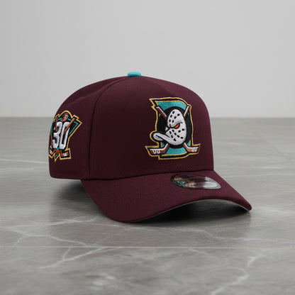 Anaheim Ducks 30th Anniversary Maroon Prime Edition 9FORTY A-Frame Snapback