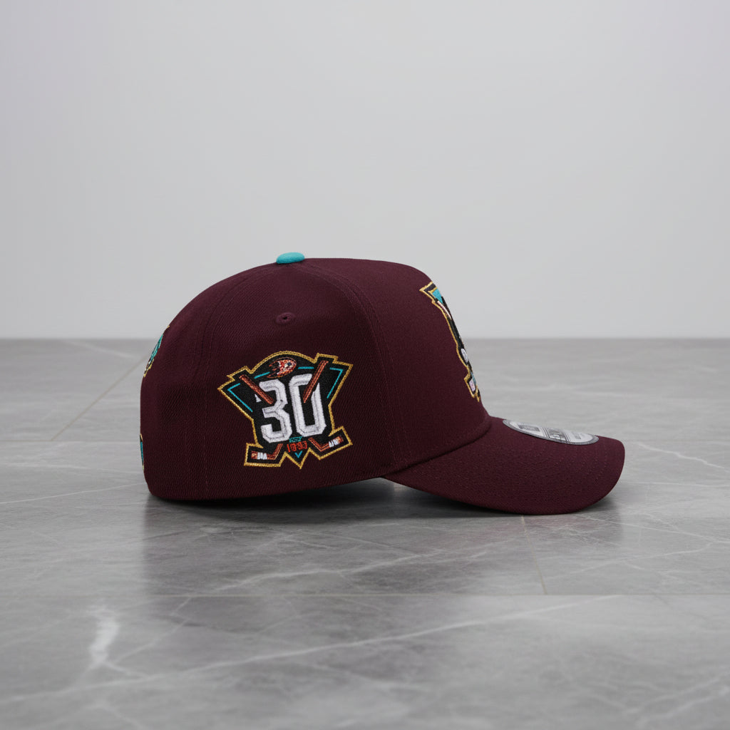 Anaheim Ducks 30th Anniversary Maroon Prime Edition 9FORTY A-Frame Snapback