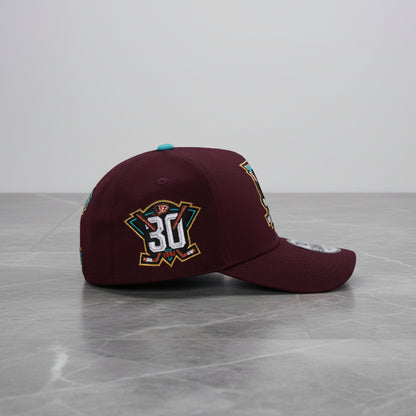 Anaheim Ducks 30th Anniversary Maroon Prime Edition 9FORTY A-Frame Snapback