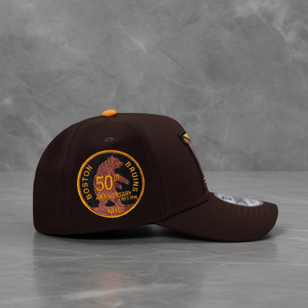 Boston Bruins Burnt Wood Prime Edition 9FORTY A-Frame Snapback