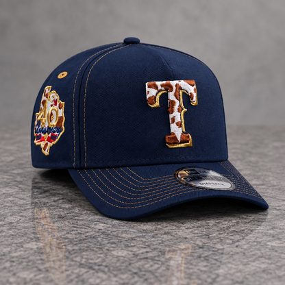 Texas Rangers Cow Ocean Blue Prime Edition 9FORTY A-Frame Snapback
