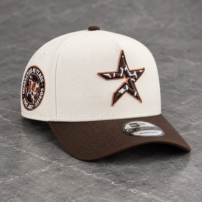 Houston Astros Cow Chrome Two Tone Edition 9FORTY A-Frame Snapback
