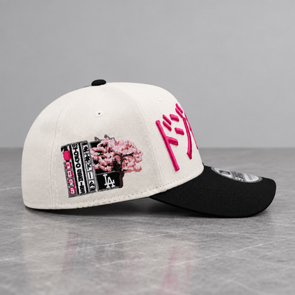 Los Angeles Dodgers Tokyo Series 2025 Light Cream 9FORTY A-Frame Snapback